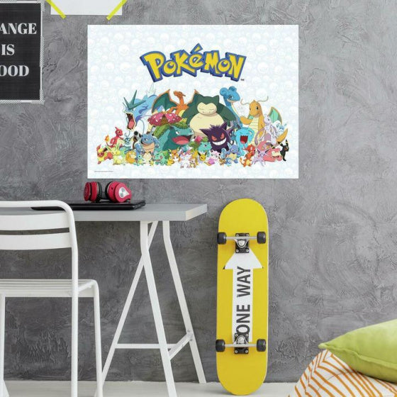 muursticker Pokémon junior 65,2 x 91,7 cm vinyl