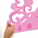 muursticker Princess Sleeps Here 91 x 20 cm vinyl roze