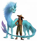 muursticker Raya & The Last Dragon vinyl 139-delig