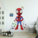 muursticker Spider-Man vinyl rood/blauw 29-delig