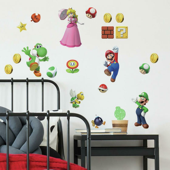 muurstickers Super Mario junior vinyl 20-delig