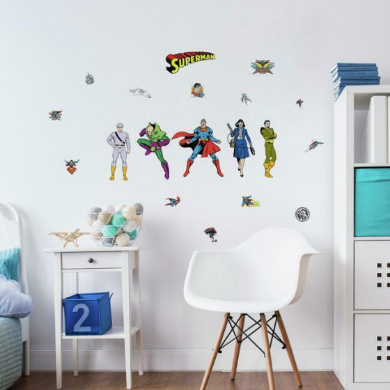 muursticker Superman Classic junior vinyl 29-delig