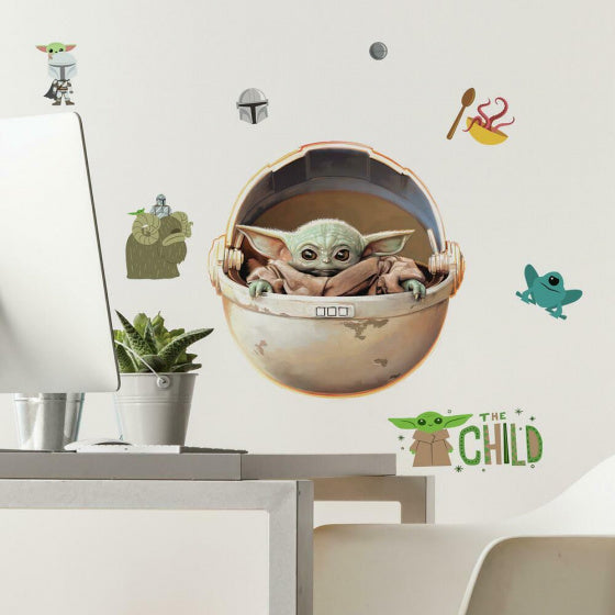 muursticker The Child 43,3 x 41,3 cm vinyl 10-delig