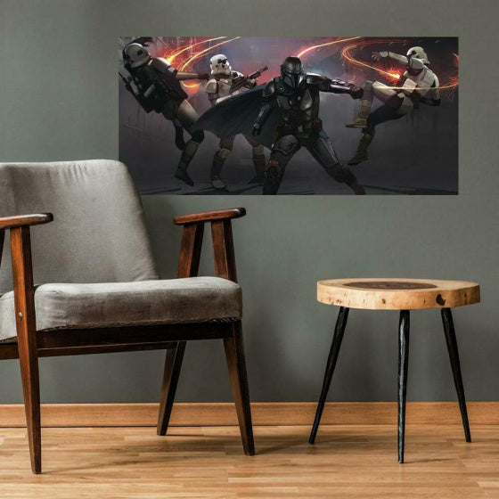 muursticker The Mandalorian 42,7 x 91,6 cm vinyl