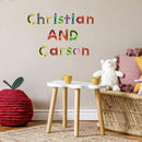 muurstickers A to Z Crayon Alphabet vinyl 97-delig