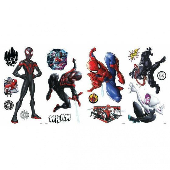 muurstickers Spider-Man Miles Morales vinyl 15-delig