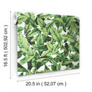 behang Peel and Stick Palm 503 cm vinyl groen
