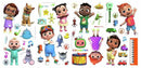 raamsticker Cocomelon junior 44 x 23 cm vinyl 48-delig