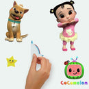 raamsticker Cocomelon junior 44 x 23 cm vinyl 48-delig