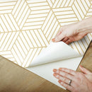 behang Peel and Stick Hexagon 503 cm vinyl goud