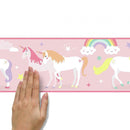 wanddecoratie randsticker Magical Unicorn 4,5 m roze