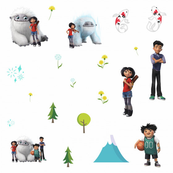 wanddecoratie stickers Everest: De Jonge Yeti 21-delig