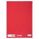 schrift A4 gelijnd rood