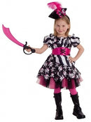 kinderkostuum piratenjurk meisjes polyester roze maat L