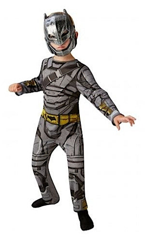 verkleedpak Batman jongens polyester grijs maat 116