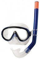 snorkelset Dolphina junior 34 cm PVC blauw