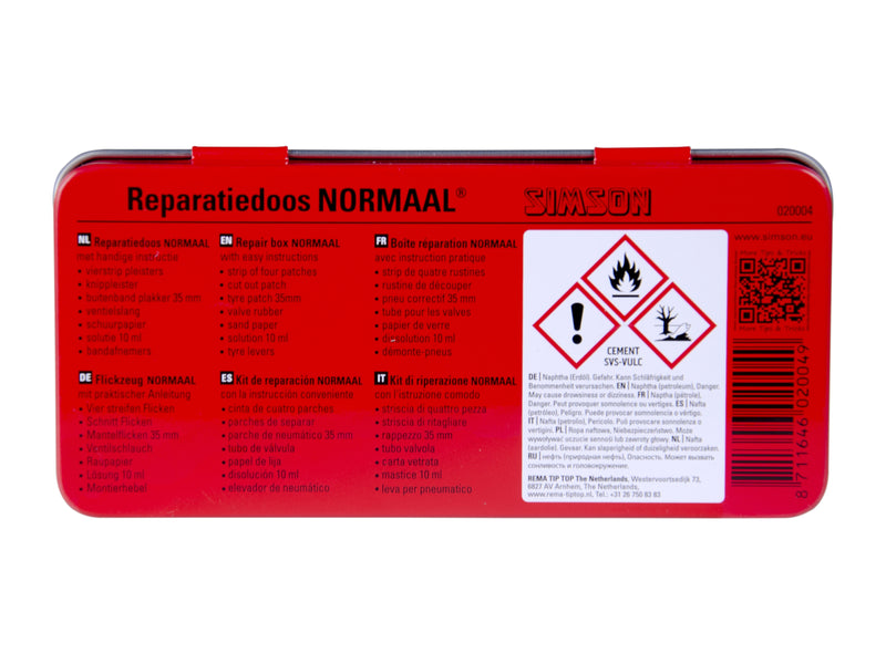 Bandenreparatiedoos Simson "Normaal"