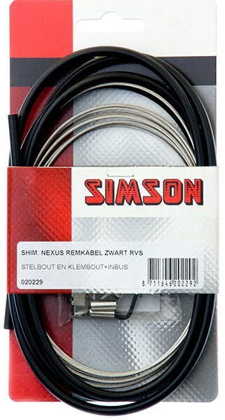 Simson Remkabelset Shimano Nexus Rollerbrake zwart