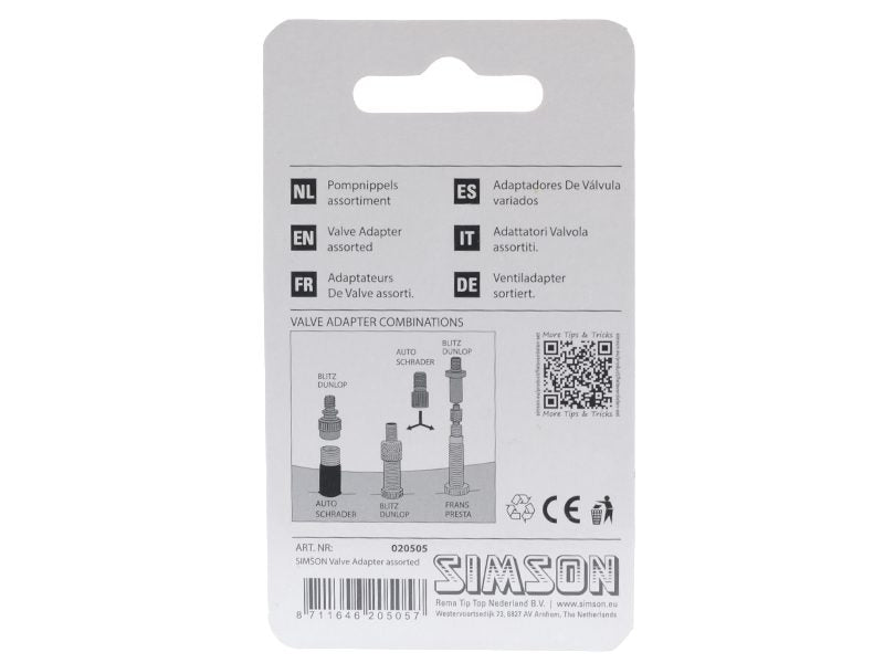 Simson Pompnippels Assortiment -  3 delig