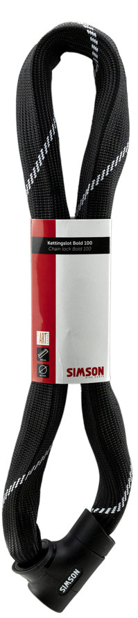 Kettingslot Simson Bold 100 - zwart