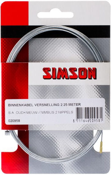 Schakel binnenkabel Simson Sturmey Archer oud/nieuw Gazelle 2.25mtr