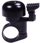 Simson fietsbel Mini 32mm met vaste kunststof bevestiging - zwart