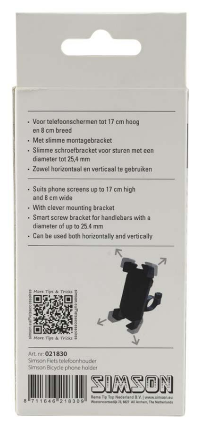 Telefoonhouder Simson voor op het stuur