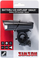 Simson Koplamp "Amaze" 1 LED 25 Lux met Batterijen