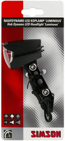 voorlicht Luminous naafdynamo led 30 lux zwart