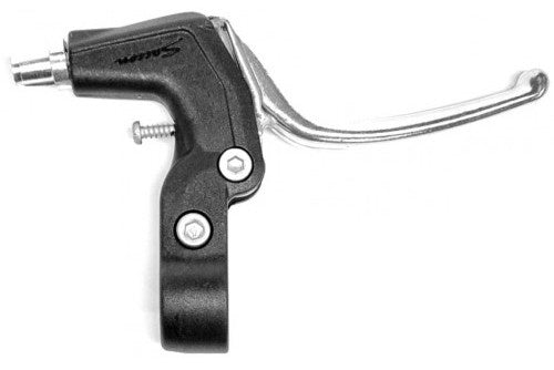 remgreep rechts 2-vinger aluminium zwart/zilver