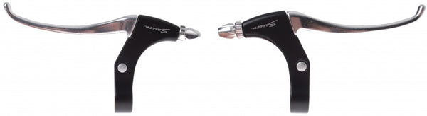 remgrepenset rollerbrake 4-vinger zilver/zwart 2-delig