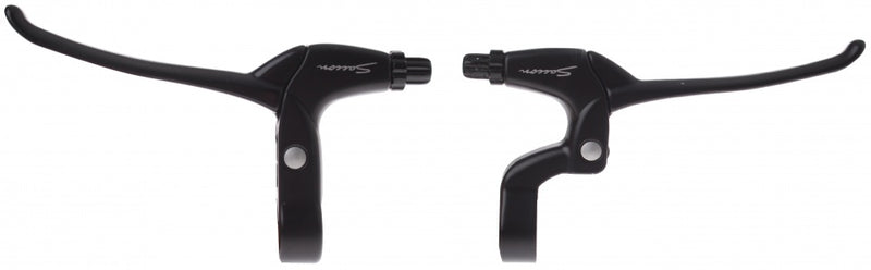 remgrepen set V-brake/rollerbrake 4-vinger zwart 2-delig