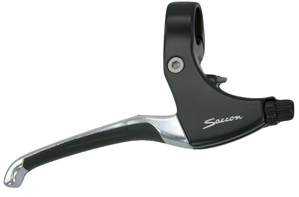 remgrepenset R-Brake 4-vingers zwart/zilver 2-delig