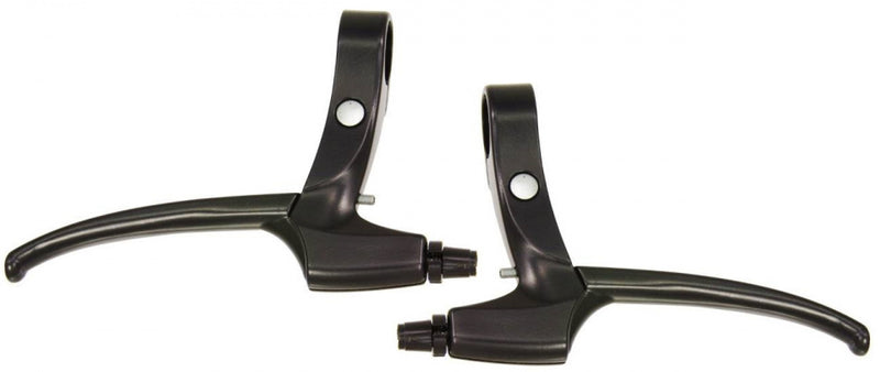 remgrepenset V-brake 4-vinger aluminium zwart 2-delig