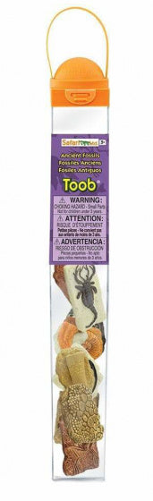 speelset Ancient fossils Toob junior bruin/grijs 10-delig