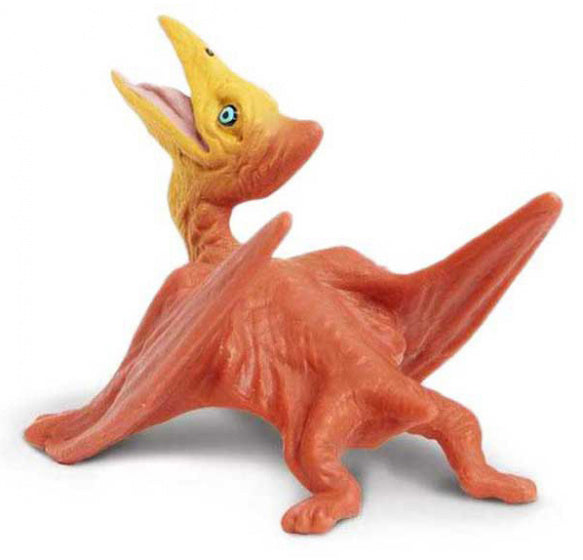 baby-Pteranodon junior 5 cm rubber oranje/geel