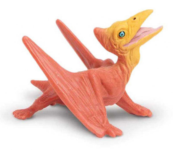baby-Pteranodon junior 5 cm rubber oranje/geel