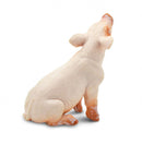 biggetje zittend junior 4 cm rubber roze