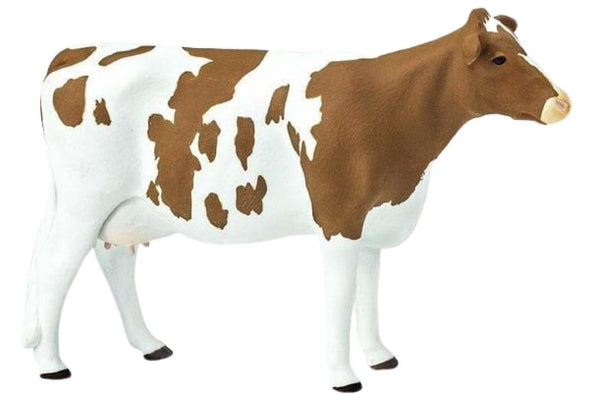 boerderij Ayrshire-koe junior 13,5 cm bruin/wit