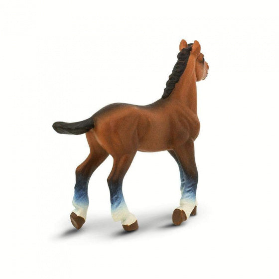 boerderij Clydesdale-veulen junior 8,5 cm bruin