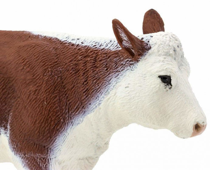 boerderij Hereford koe junior 13,5 cm bruin/wit