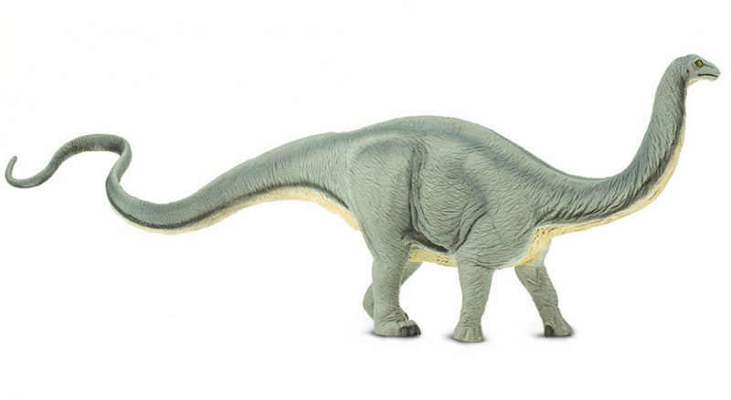 dinosaurus Apatosaurus junior 33 cm rubber grijs/wit