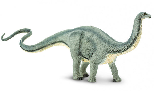 dinosaurus Apatosaurus junior 33 cm rubber grijs/wit