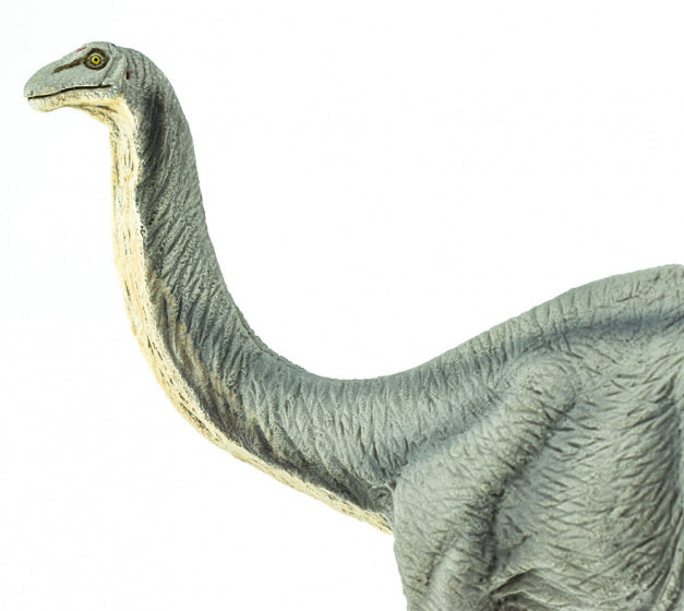 dinosaurus Apatosaurus junior 33 cm rubber grijs/wit