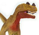 dinosaurus Ceratosaurus junior 19 cm rubber bruin/wit