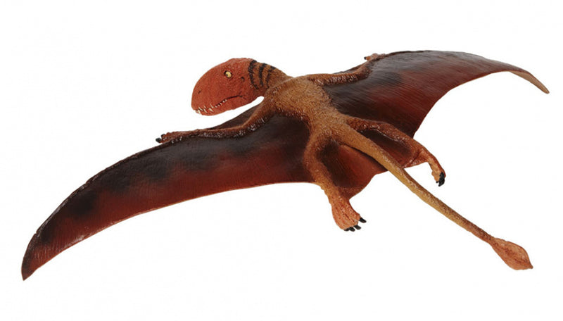 dinosaurus Dimorphodon junior 20 cm rubber bruin