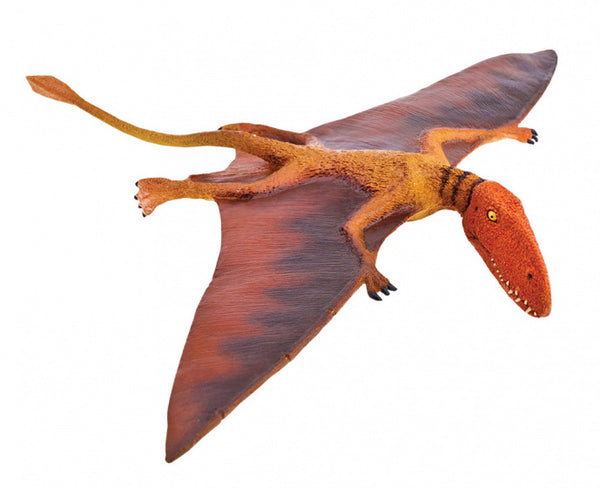 dinosaurus Dimorphodon junior 20 cm rubber bruin