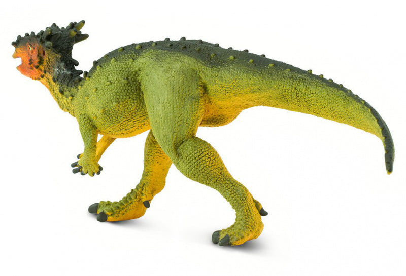 dinosaurus Dracorex junior 20 cm rubber groen/geel/oranje
