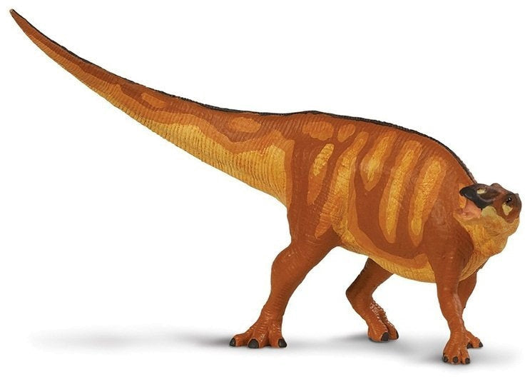 dinosaurus Edmontosaurus junior 26 cm rubber bruin/rood