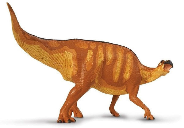 dinosaurus Edmontosaurus junior 26 cm rubber bruin/rood